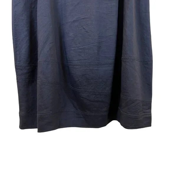 Eileen Fisher Black Linen Blend Midi Skirt Small - Picture 6 of 10